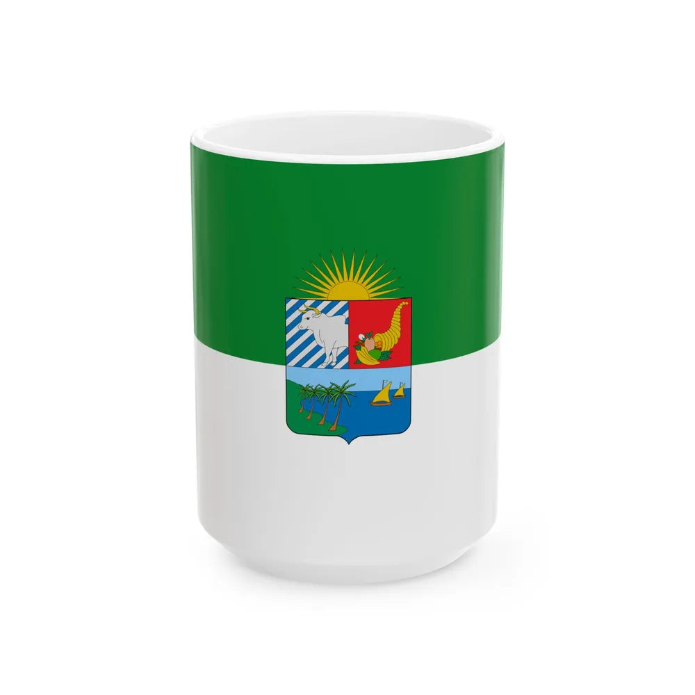 Flag of Sucre Colombia (Colombia) White Coffee Mug 15oz - Go Mug Yourself