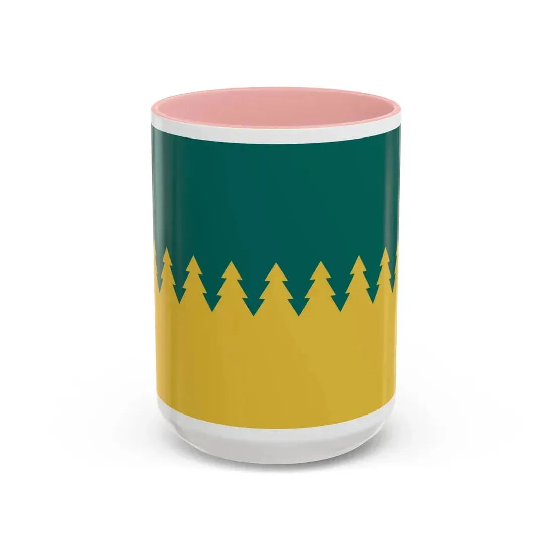 Flag of Sudbury Ontario Canada - Accent Coffee Mug 15oz Pink - Go Mug Yourself