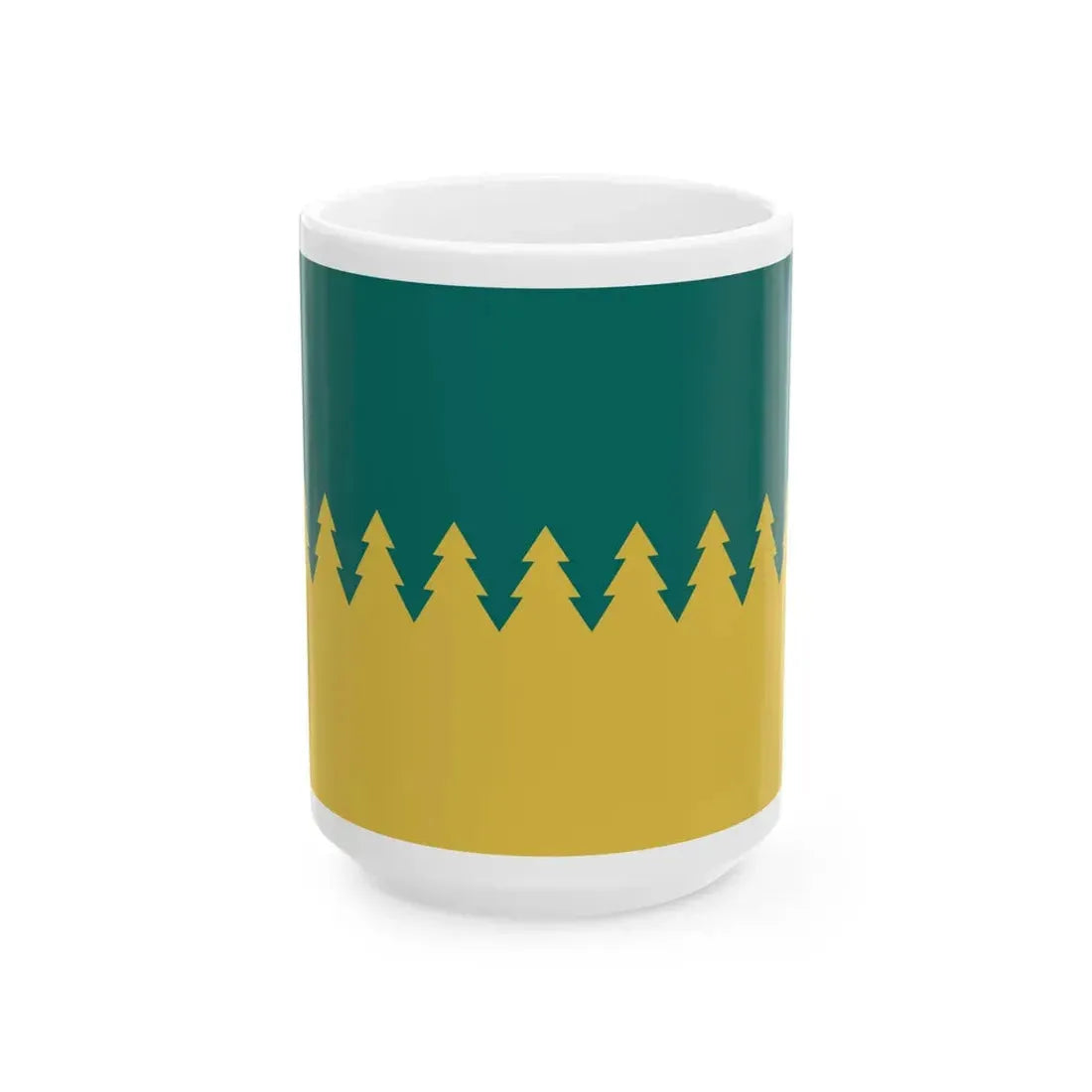 Flag of Sudbury Ontario (Canada) White Coffee Mug 15oz - Go Mug Yourself