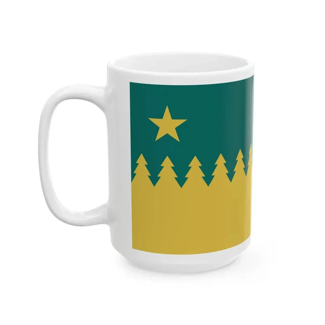 Flag of Sudbury Ontario (Canada) White Coffee Mug - Go Mug Yourself