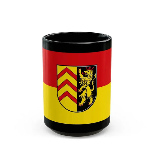 Flag of Suedwestpfalz Germany - Black Coffee Mug 15oz - Go Mug Yourself