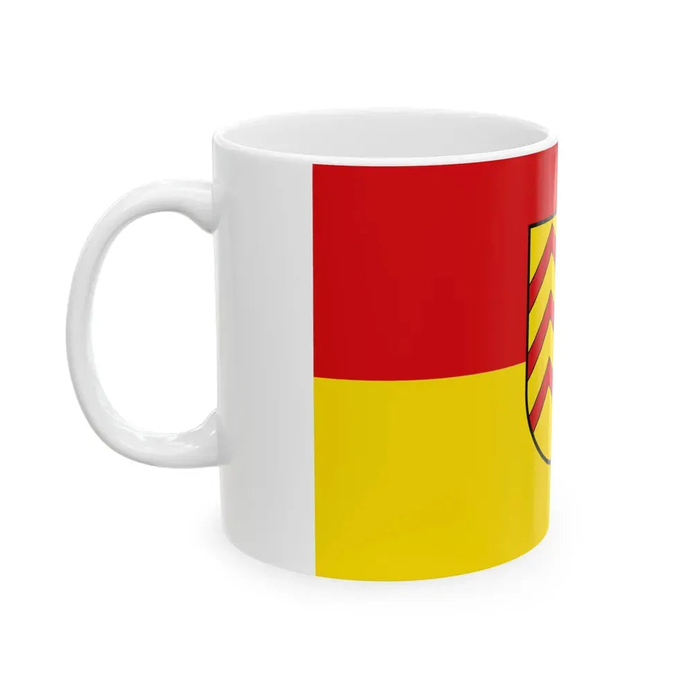 Flag of Suedwestpfalz Germany - White Coffee Mug - Go Mug Yourself