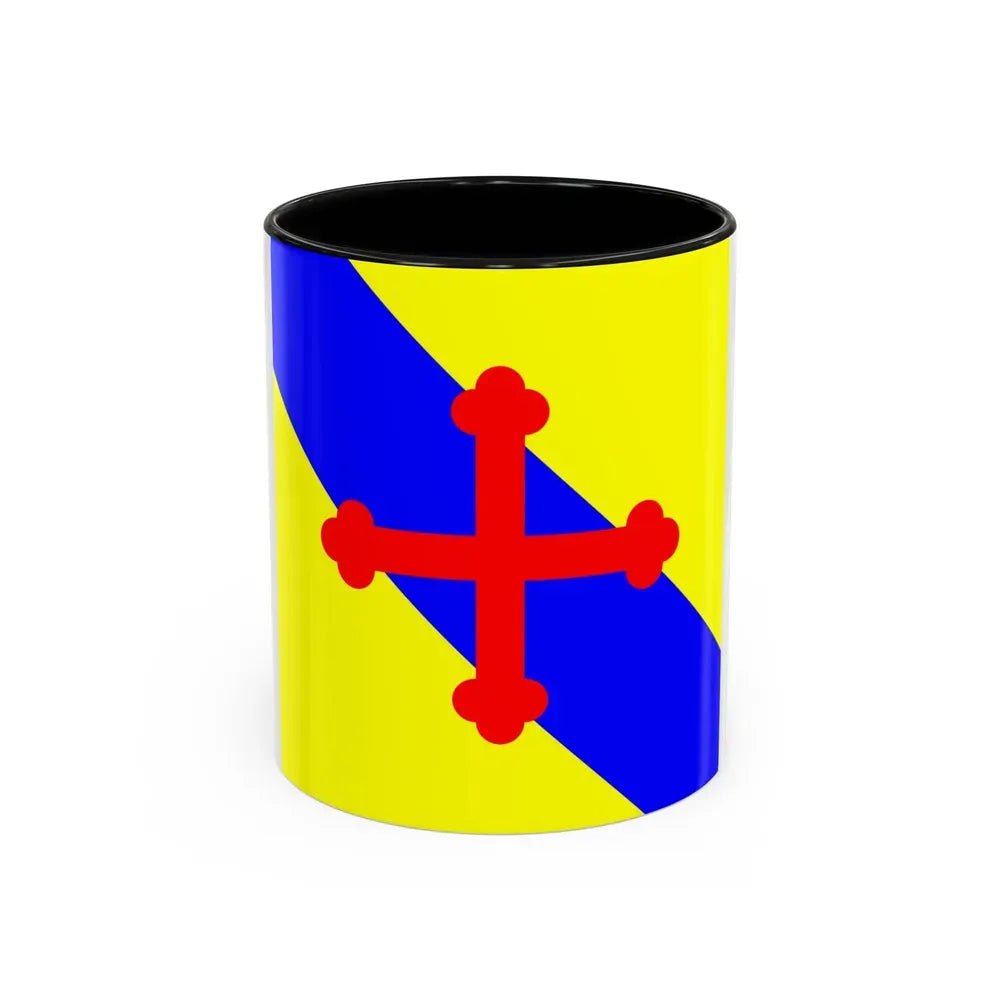 Flag of Sullens Switzerland - Accent Coffee Mug 11oz Black - Go Mug Yourself