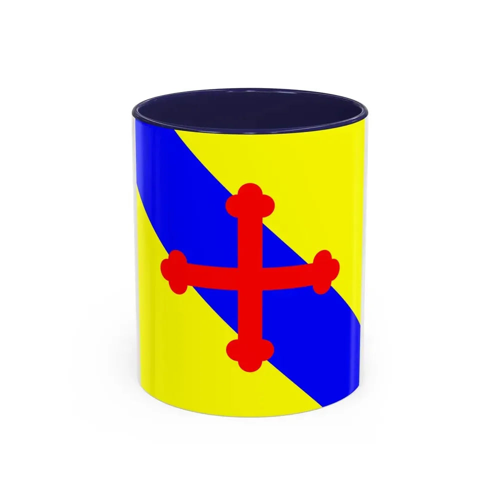 Flag of Sullens Switzerland - Accent Coffee Mug 11oz Navy - Go Mug Yourself