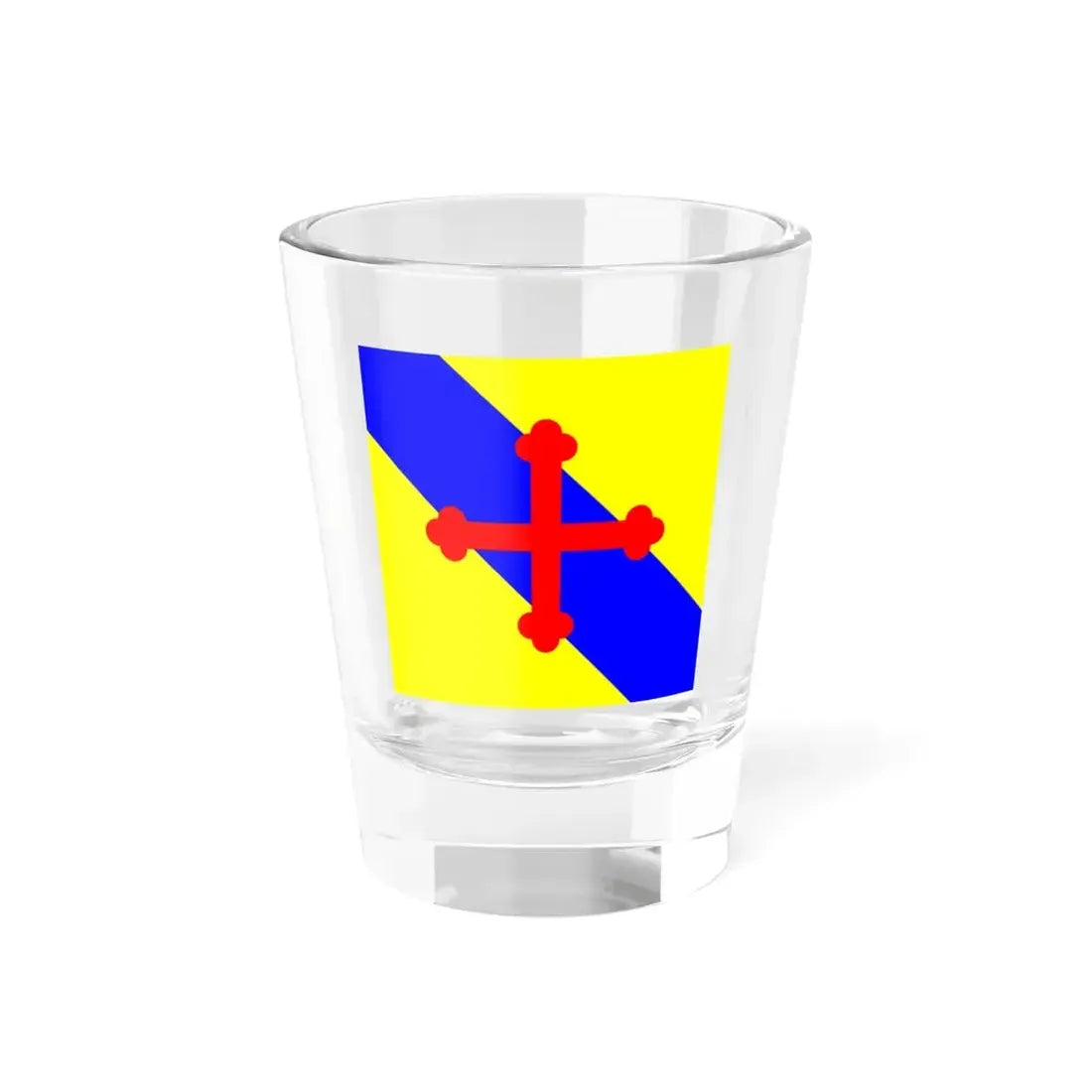 Flag of Sullens Switzerland - Shot Glass 1.5oz 1.5oz - Go Mug Yourself