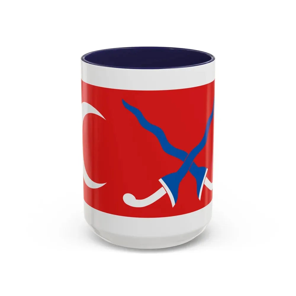 Flag of Sultanate of Mataram Malaysia - Accent Coffee Mug 15oz Navy - Go Mug Yourself