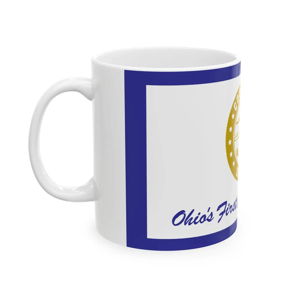 Flag of Summit County Ohio (United States) White Coffee Mug - Go Mug Yourself