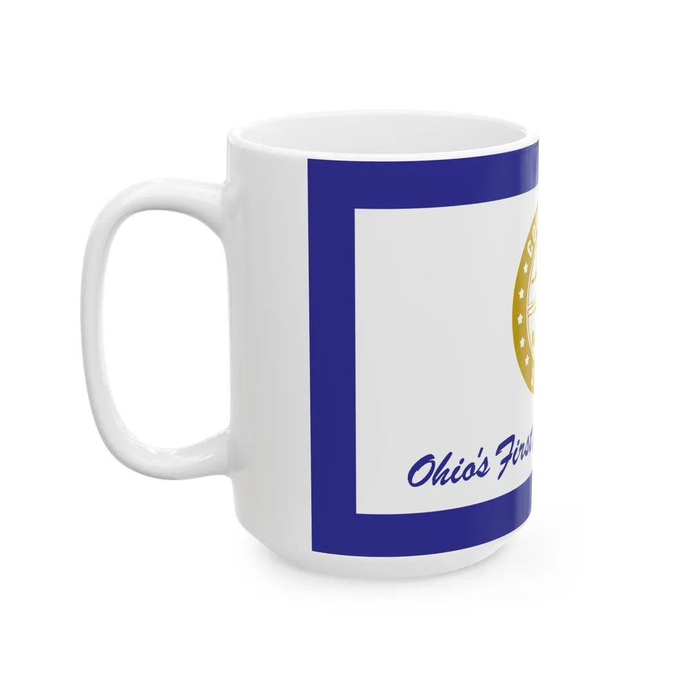 Flag of Summit County Ohio (United States) White Coffee Mug - Go Mug Yourself