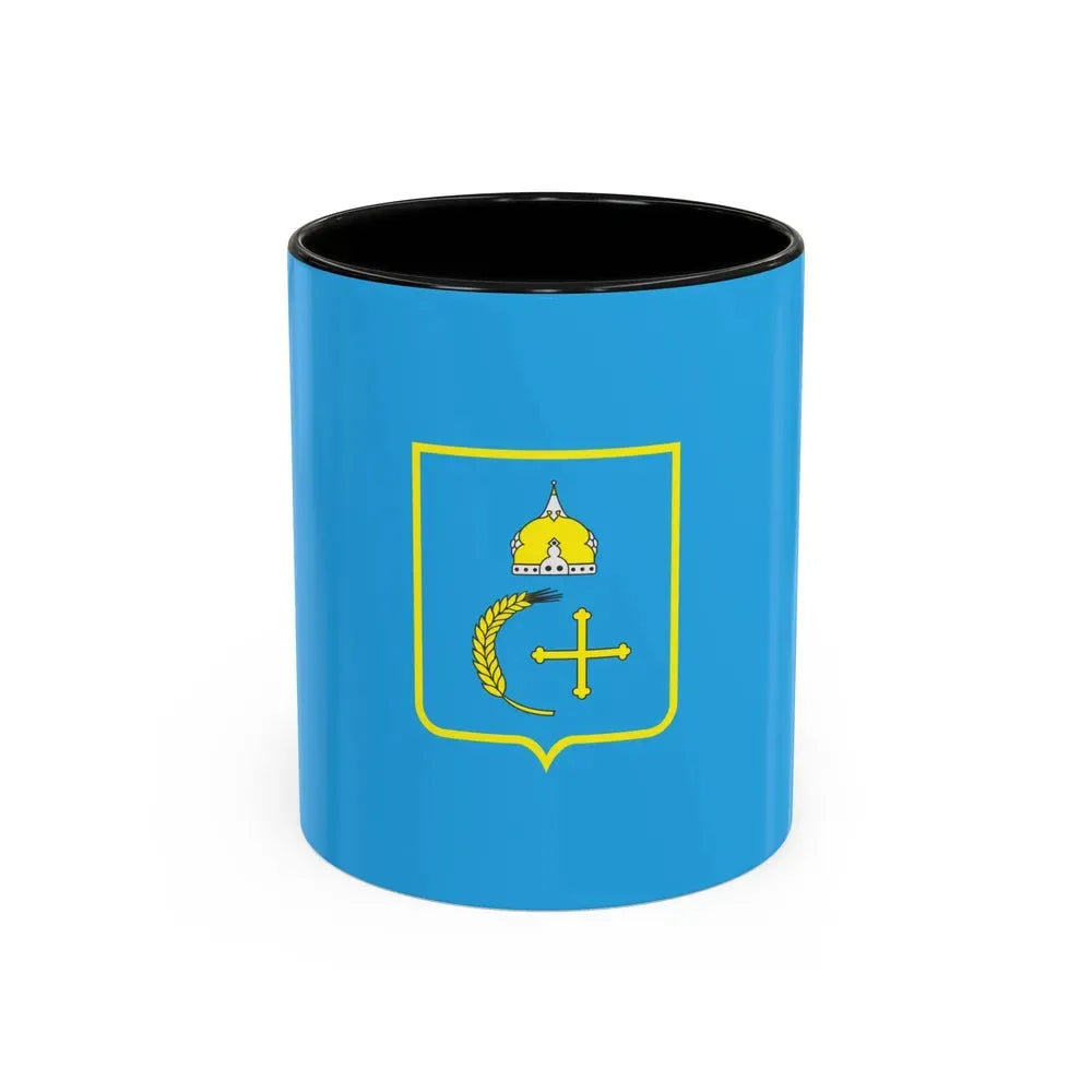 Flag of Sumy Oblast Ukraine - Accent Coffee Mug 11oz Black - Go Mug Yourself