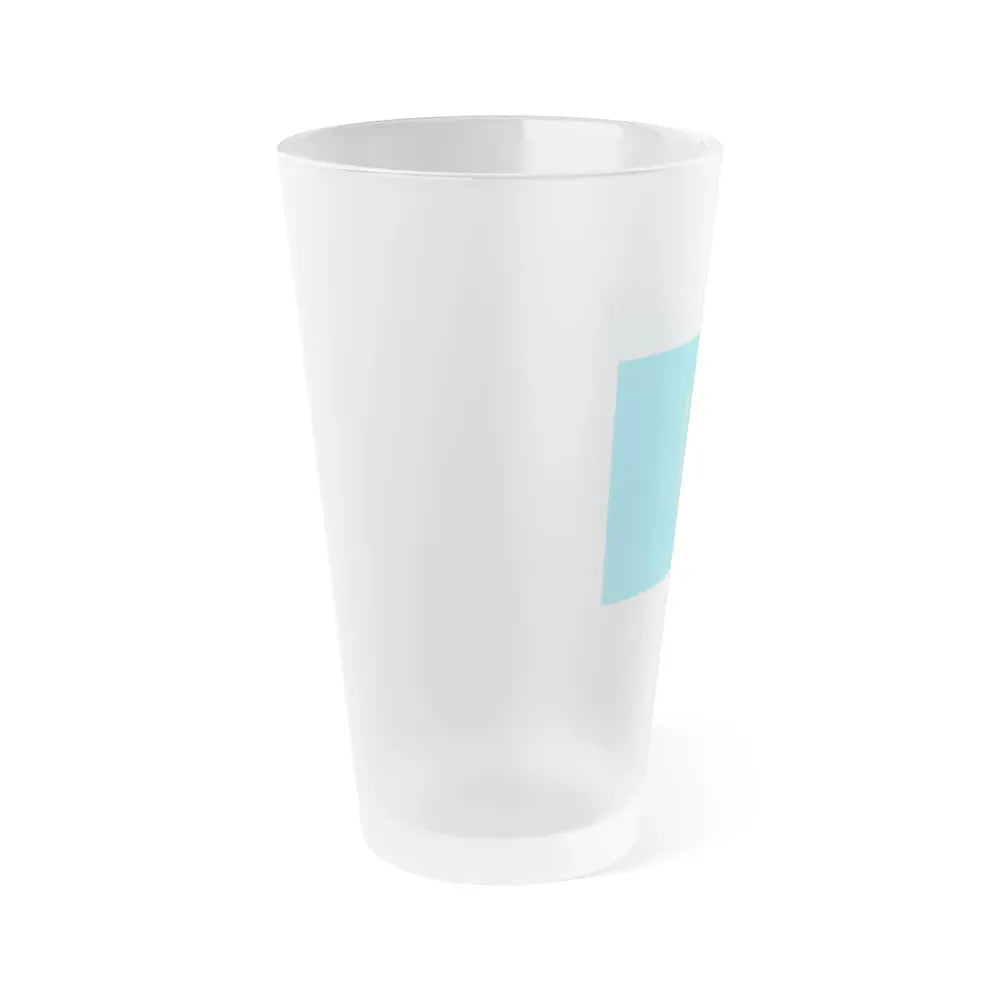 Flag of Sumy Oblast Ukraine - Frosted Pint Glass 16oz - Go Mug Yourself