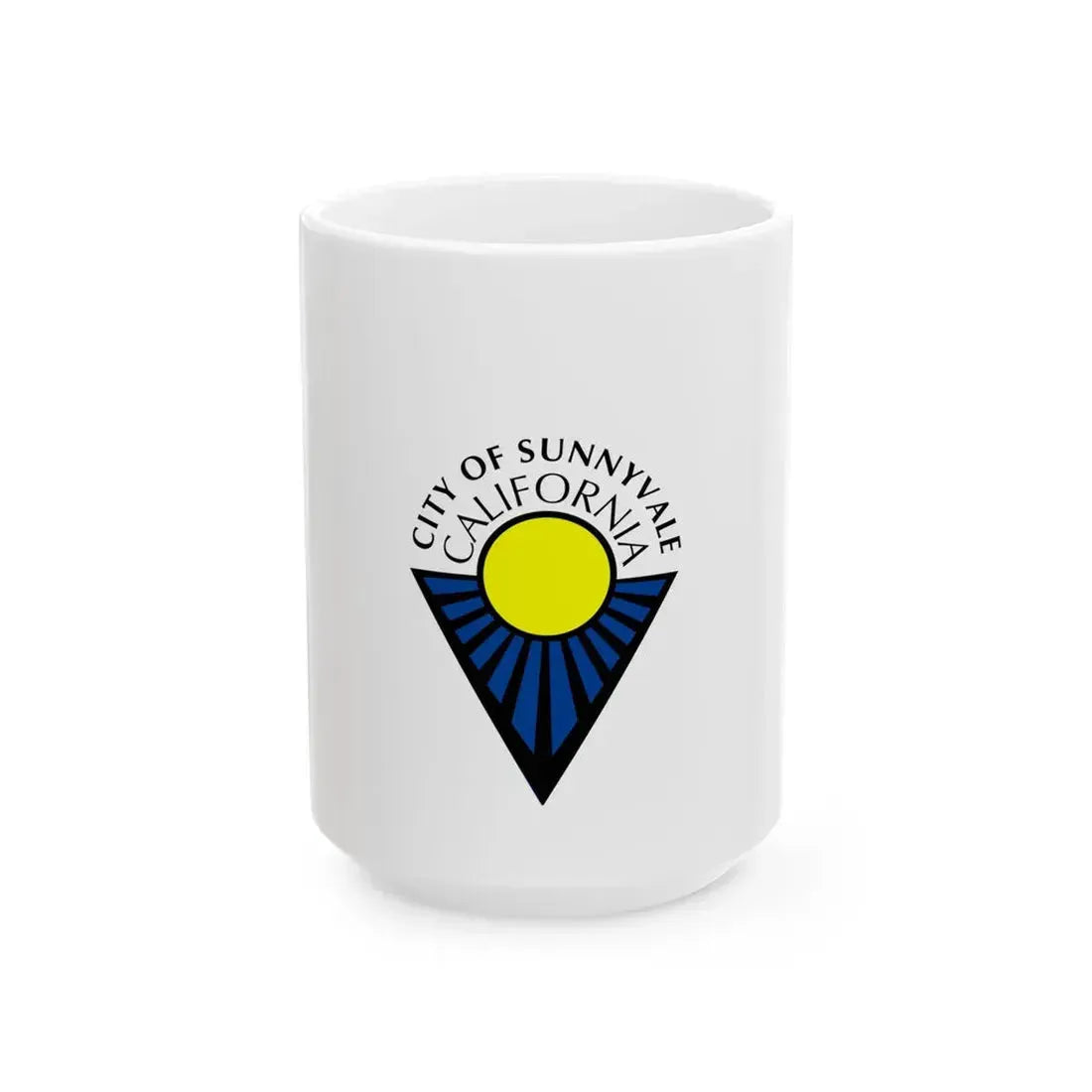 Flag of Sunnyvale California (United States) White Coffee Mug 15oz - Go Mug Yourself