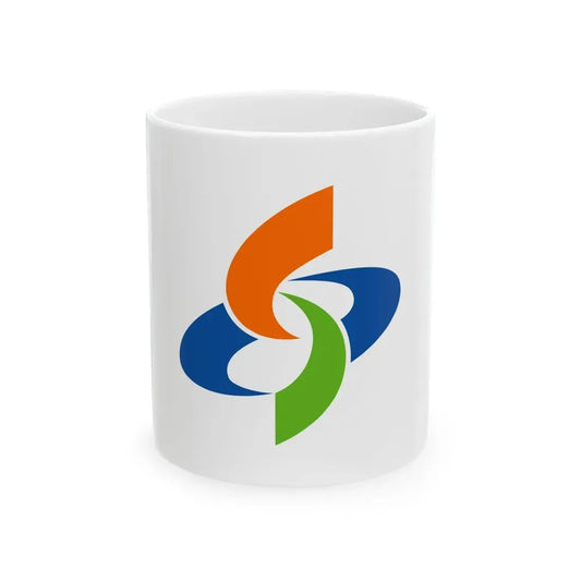 Flag of Suo-Oshima Yamaguchi (Japan) White Coffee Mug 11oz - Go Mug Yourself