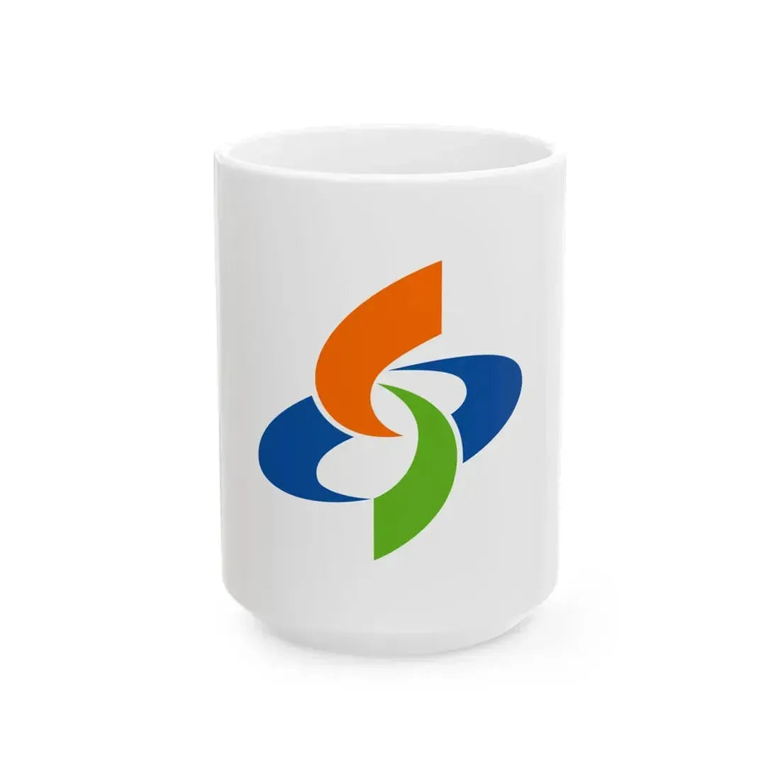 Flag of Suo-Oshima Yamaguchi (Japan) White Coffee Mug 15oz - Go Mug Yourself