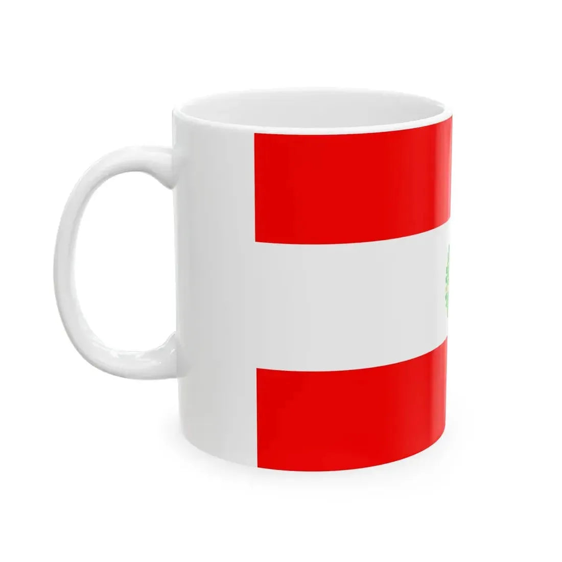 Flag of Surakarta with Radya Laksana (Indonesia) White Coffee Mug - Go Mug Yourself