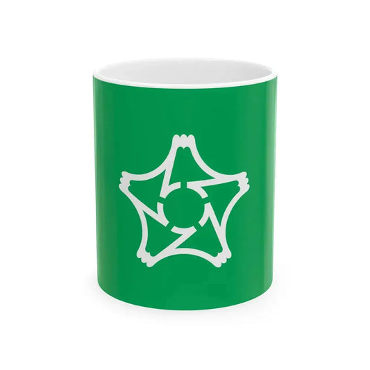 Flag of Susono Shizuoka (Japan) White Coffee Mug 11oz - Go Mug Yourself
