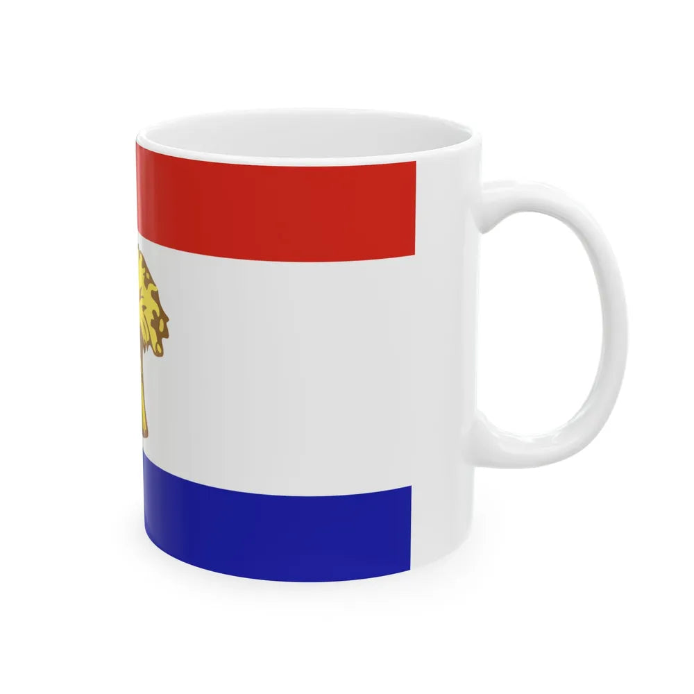 Flag of Sussex County Delaware (United States) White Coffee Mug - Go Mug Yourself