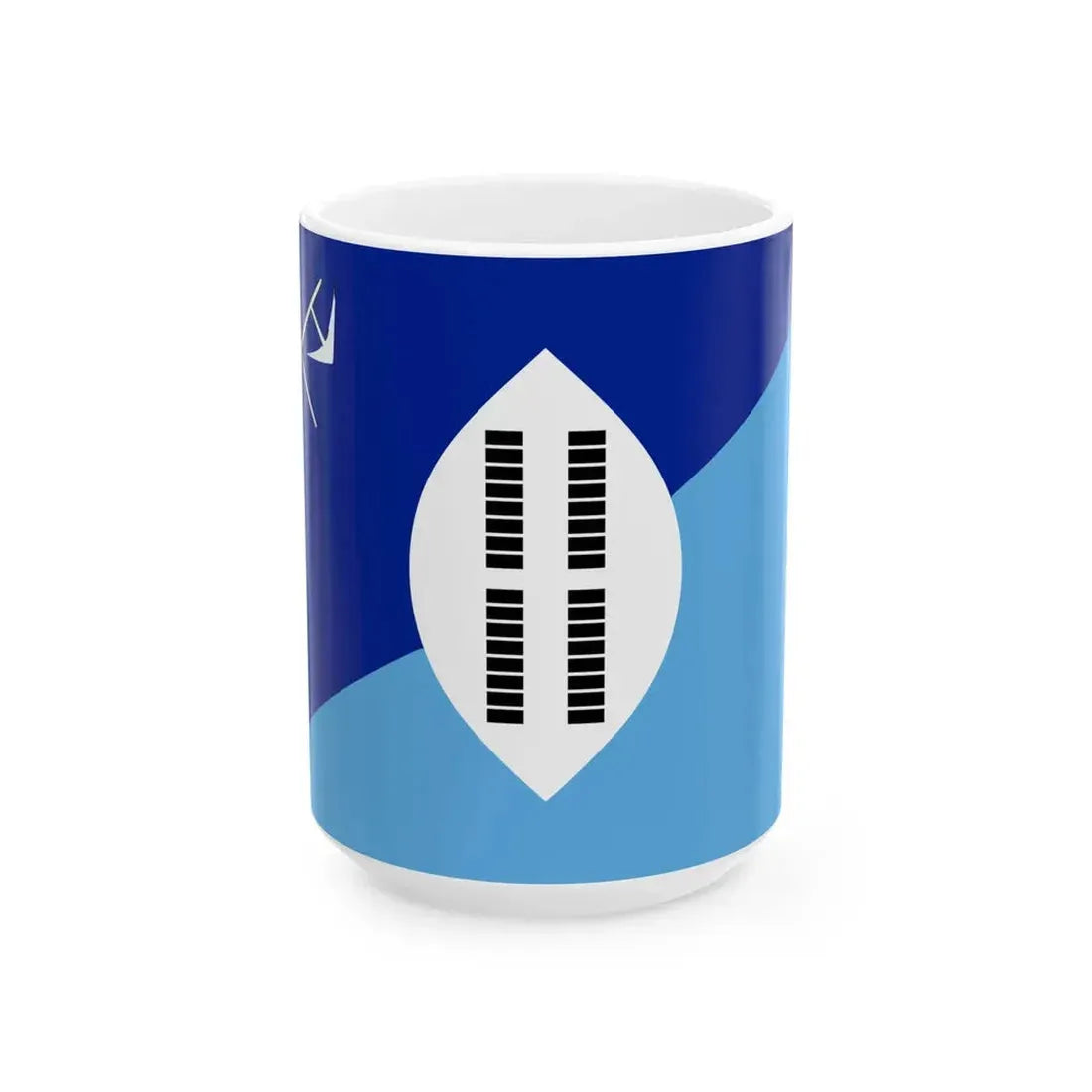 Flag of Swaziland 1890-1895 (Eswatini) White Coffee Mug 15oz - Go Mug Yourself