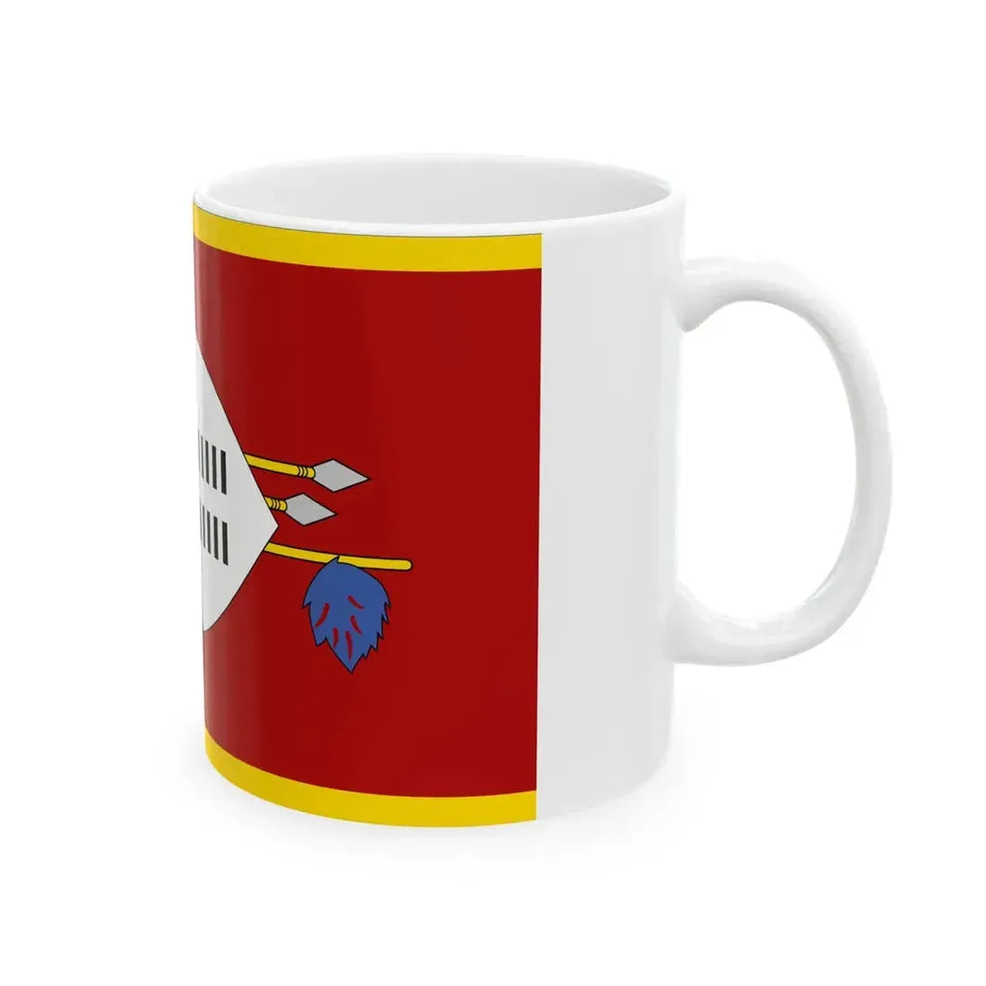 Flag of Swaziland 1967 (Eswatini) White Coffee Mug - Go Mug Yourself
