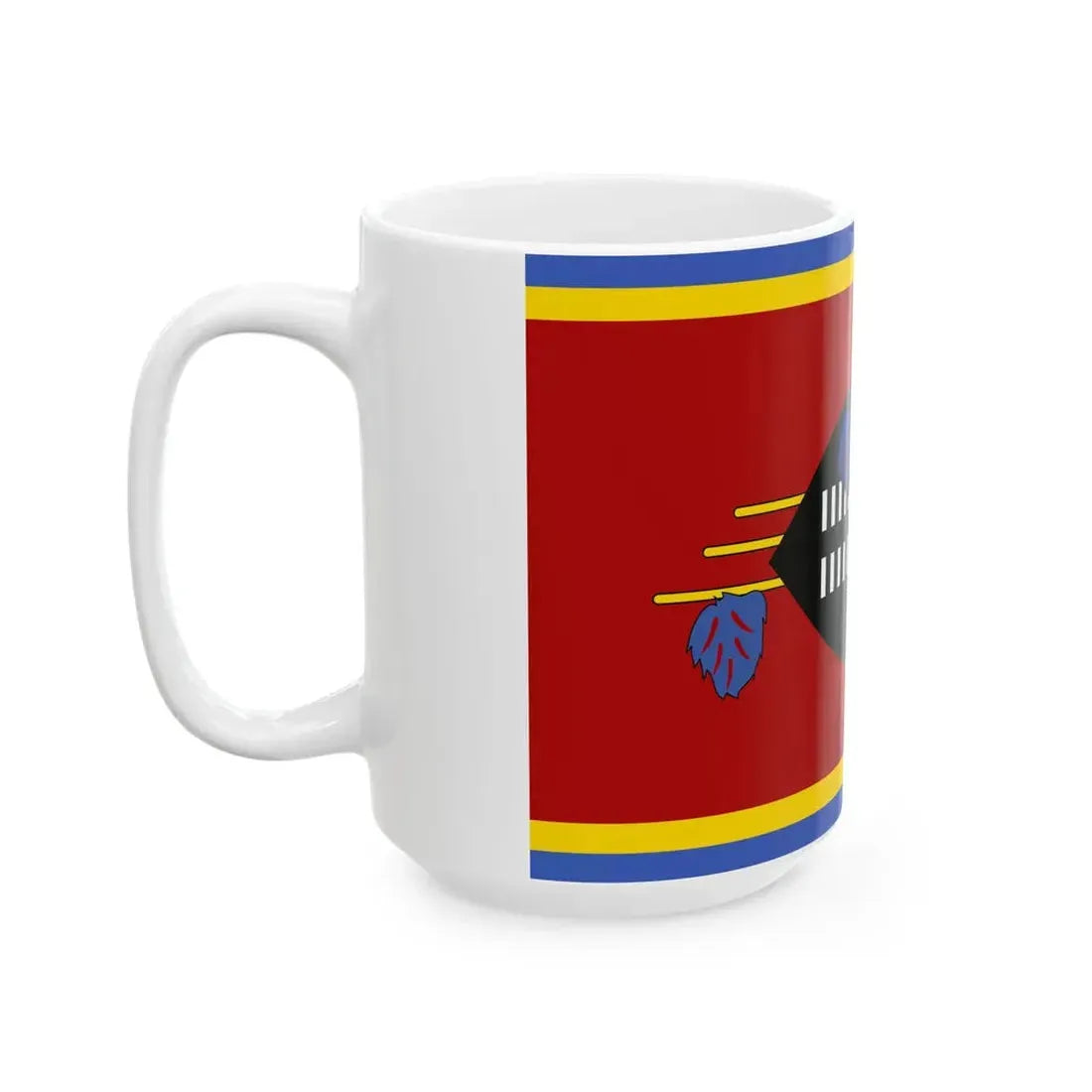 Flag of Swaziland 1967 (Eswatini) White Coffee Mug - Go Mug Yourself