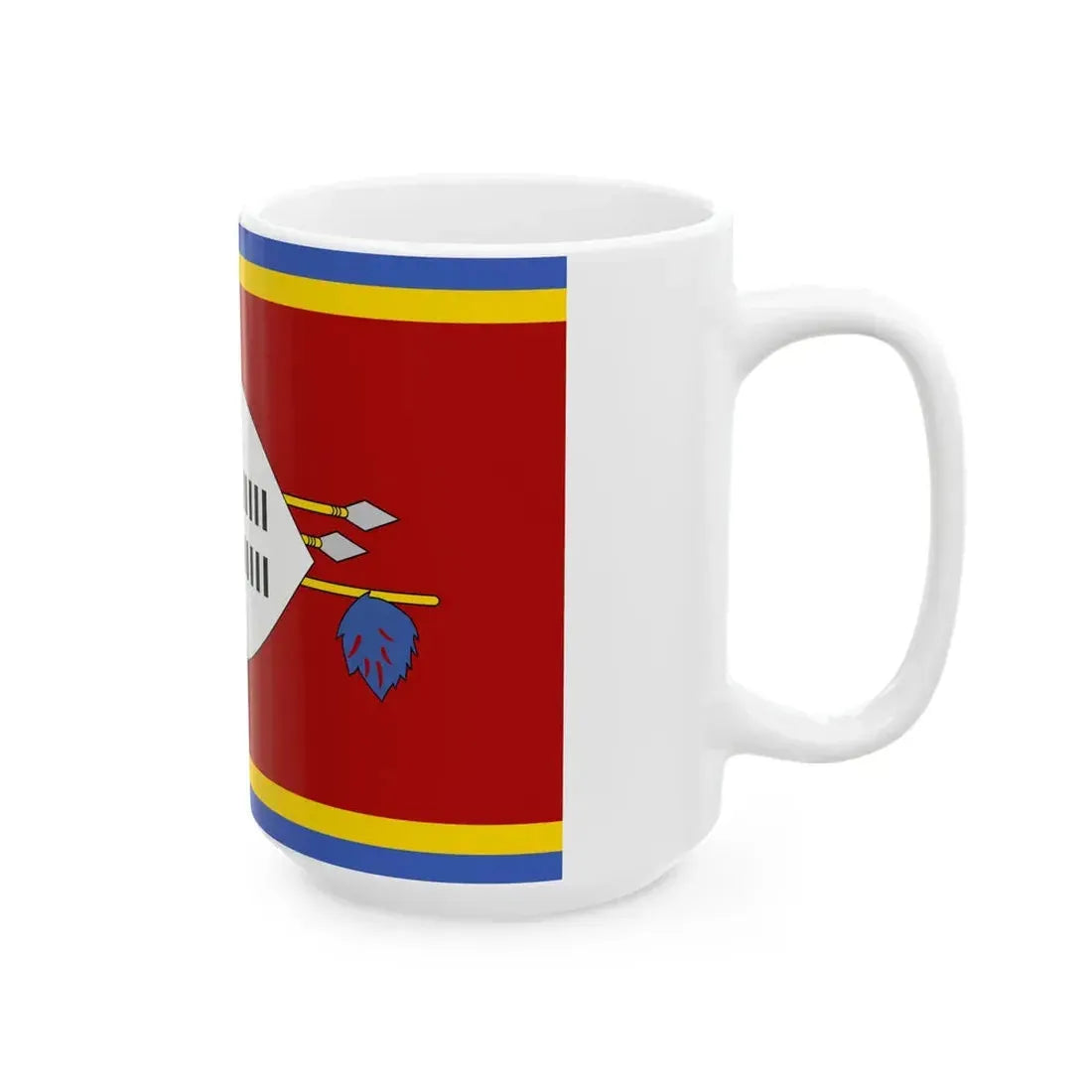 Flag of Swaziland 1967 (Eswatini) White Coffee Mug - Go Mug Yourself