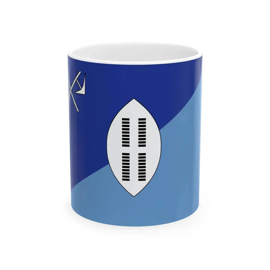Flag of Swaziland c. 1890-1894 (Eswatini) White Coffee Mug 11oz - Go Mug Yourself