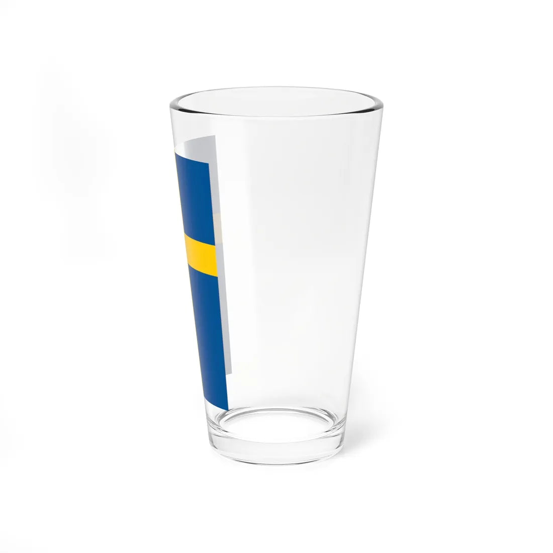 Flag of Sweden vertical (Sweden) Pint Glass 16oz - Go Mug Yourself