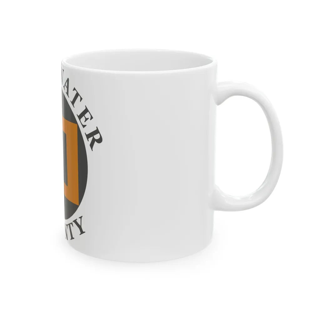 Flag of Sweetwater County Wyoming (United States) White Coffee Mug - Go Mug Yourself