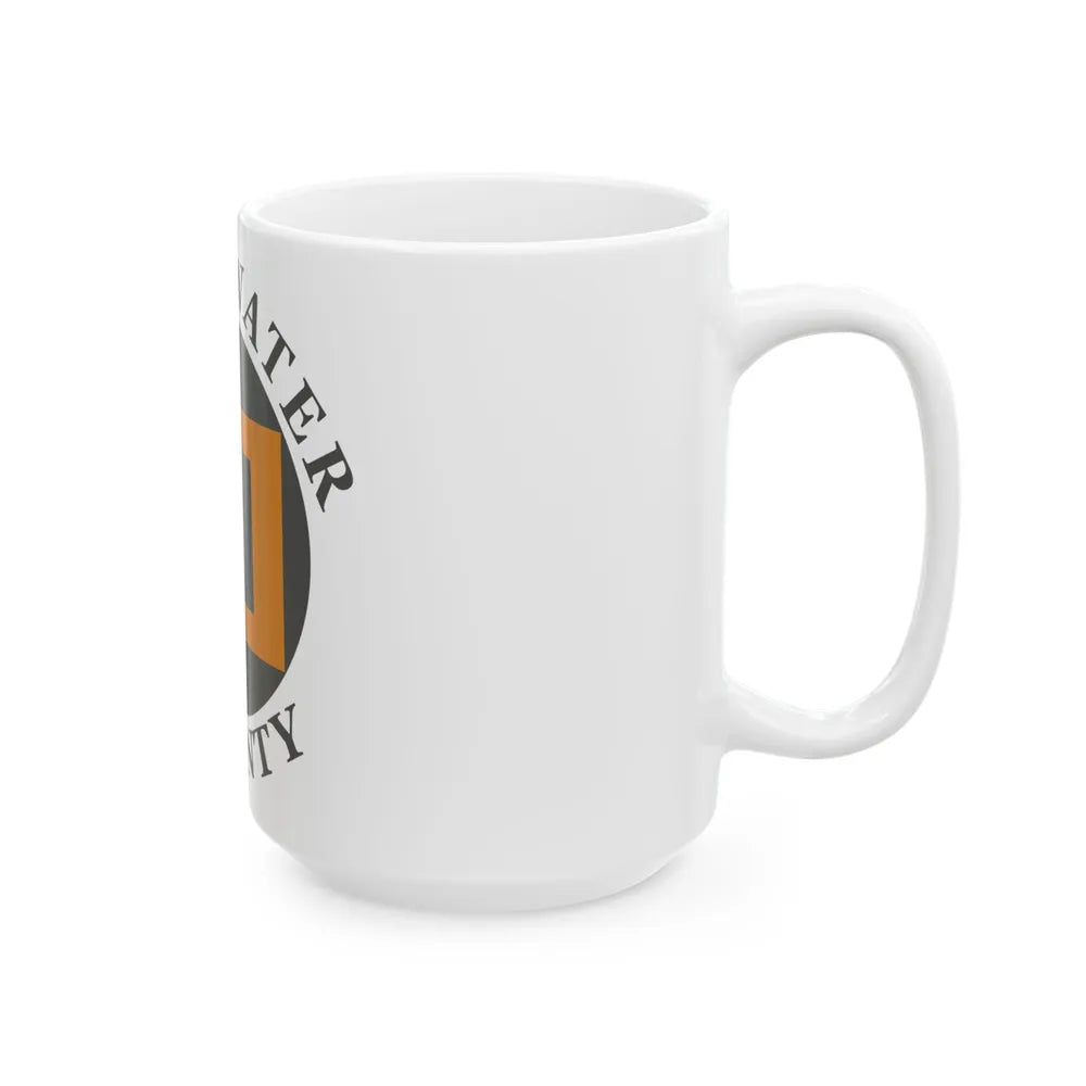 Flag of Sweetwater County Wyoming (United States) White Coffee Mug - Go Mug Yourself