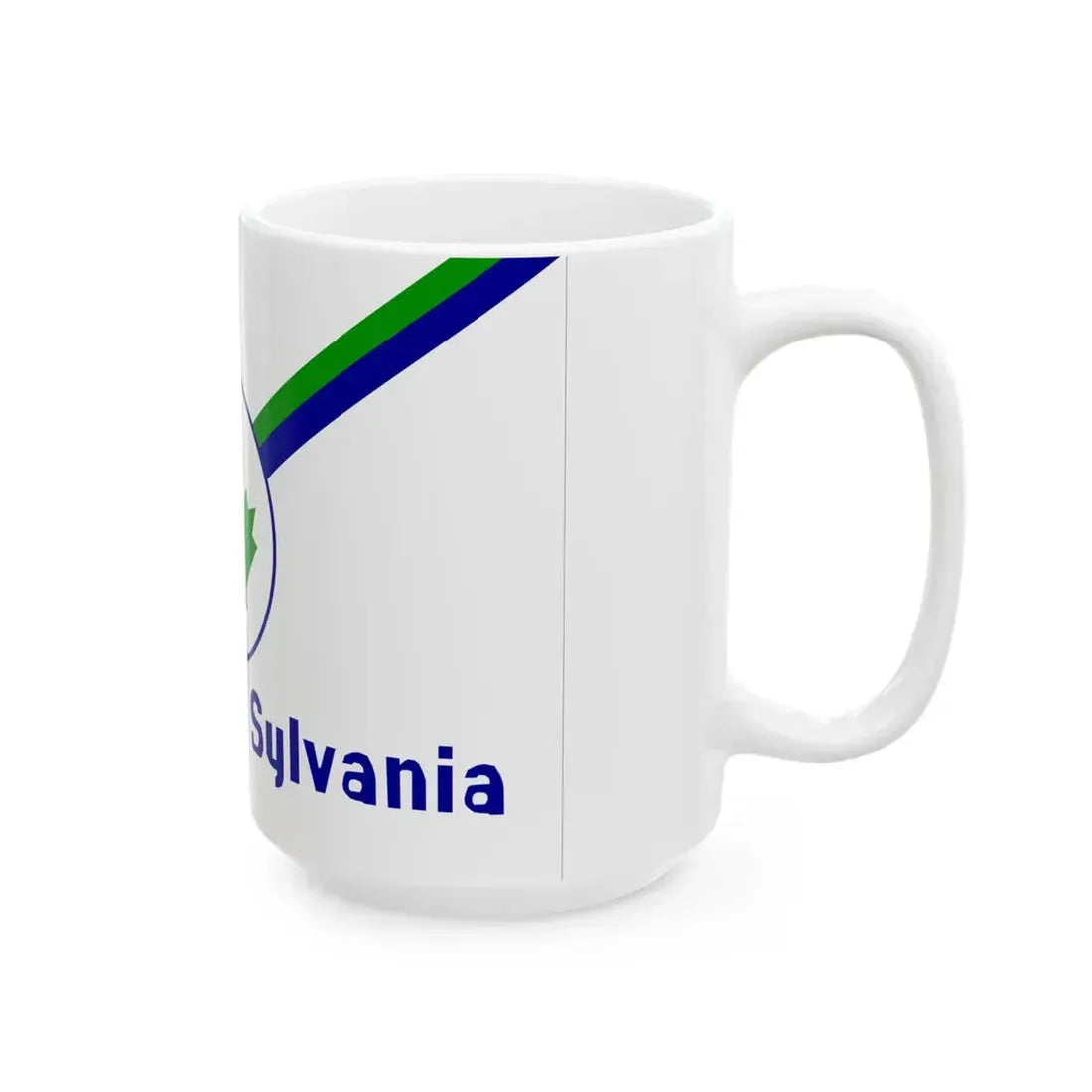 Flag of Sylvania Ohio 1977-2021 (United States) White Coffee Mug - Go Mug Yourself