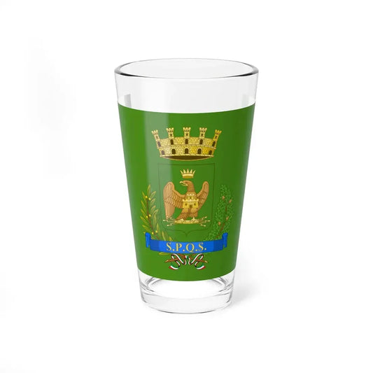 Flag of Syracuse (Italy) Pint Glass 16oz 16oz - Go Mug Yourself