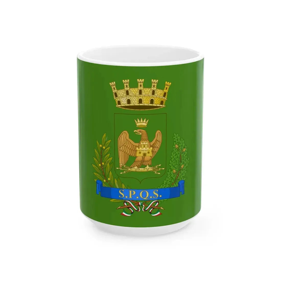 Flag of Syracuse (Italy) White Coffee Mug 15oz - Go Mug Yourself