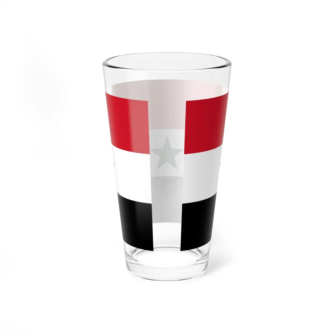 Flag of Syria 1963-1972 (Syria) Pint Glass 16oz - Go Mug Yourself