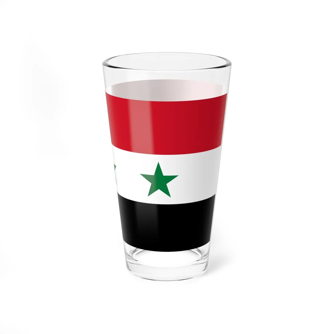 Flag of Syria 1963-1972 (Syria) Pint Glass 16oz - Go Mug Yourself