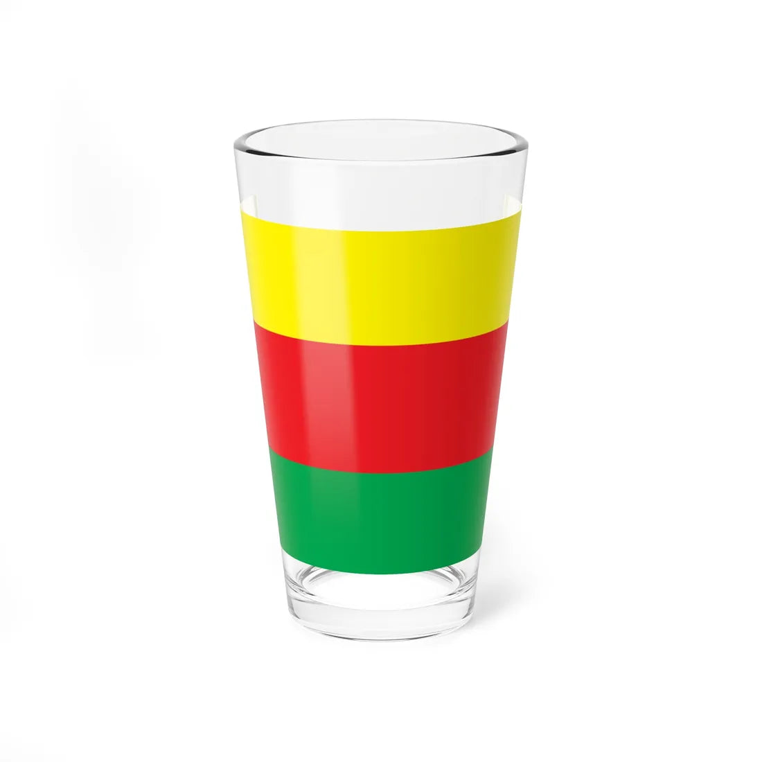 Flag of Syrian Kurdistan (Syria) Pint Glass 16oz 16oz - Go Mug Yourself