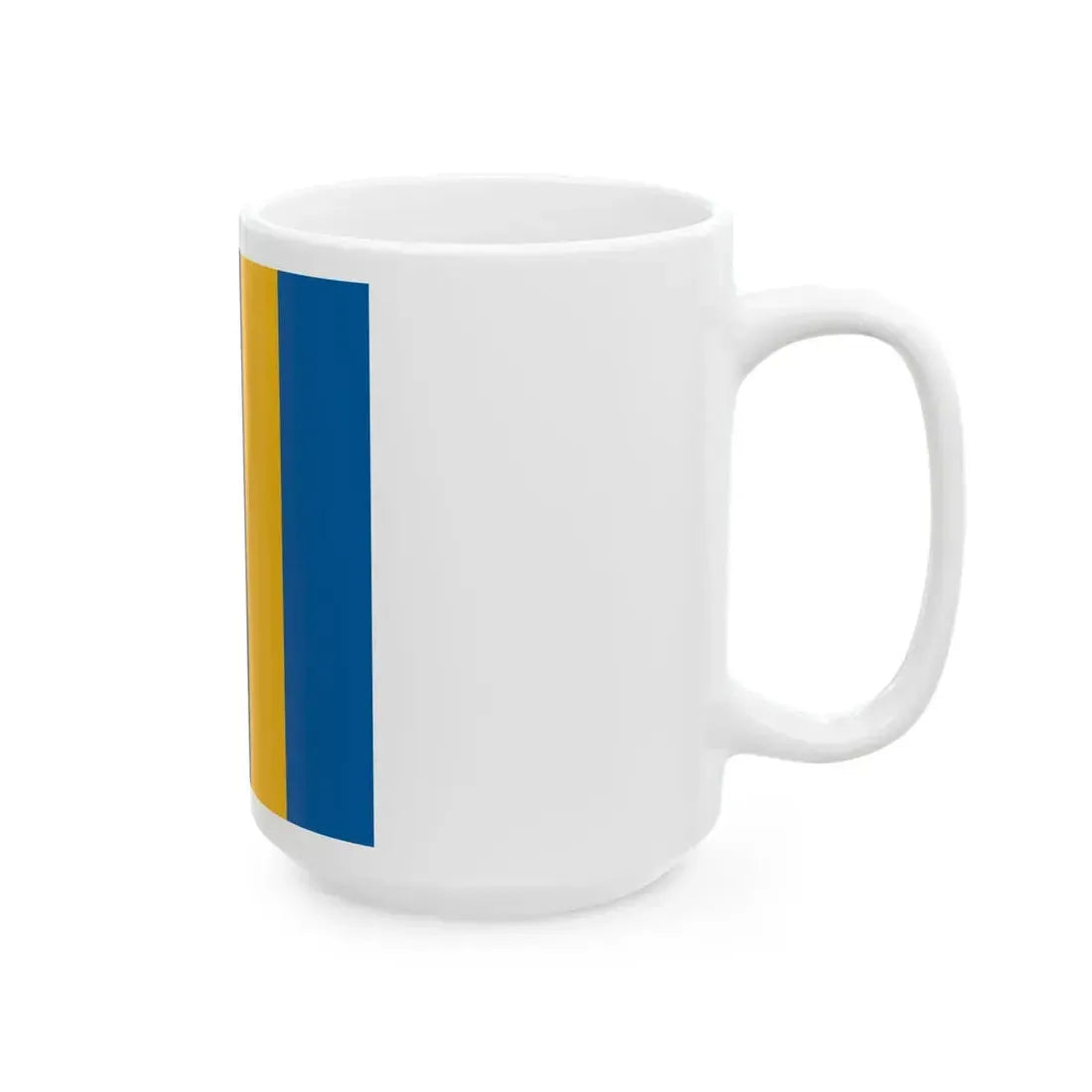 Flag of Tabajd 1-1 aspect ratio (Hungary) White Coffee Mug - Go Mug Yourself