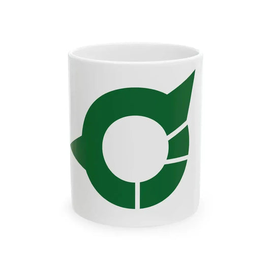 Flag of Tabuse Yamaguchi (Japan) White Coffee Mug 11oz - Go Mug Yourself