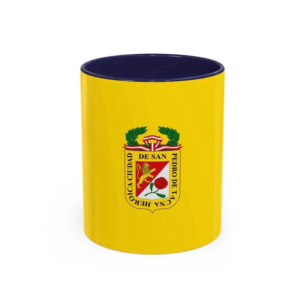 Flag of Tacna capital of the Tacna Region Peru - Accent Coffee Mug 11oz Navy - Go Mug Yourself