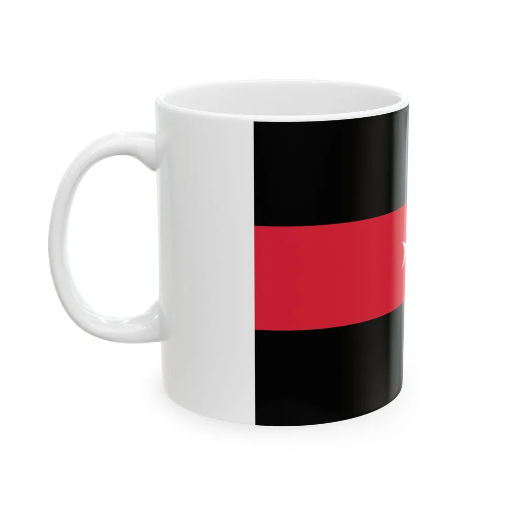 Flag of Tacuara Nationalist Movement (Argentina) White Coffee Mug - Go Mug Yourself