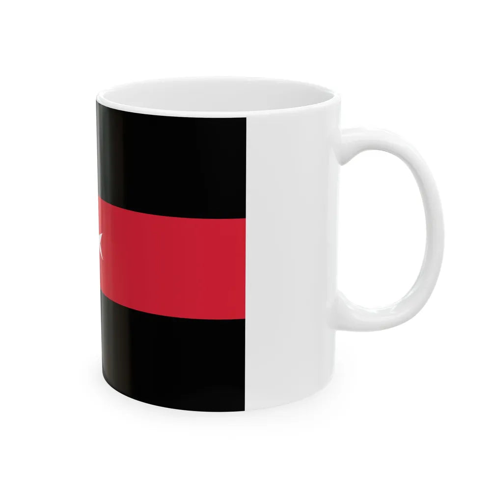 Flag of Tacuara Nationalist Movement (Argentina) White Coffee Mug - Go Mug Yourself