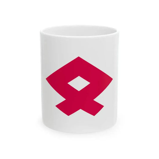 Flag of Tadotsu Kagawa (Japan) White Coffee Mug 11oz - Go Mug Yourself