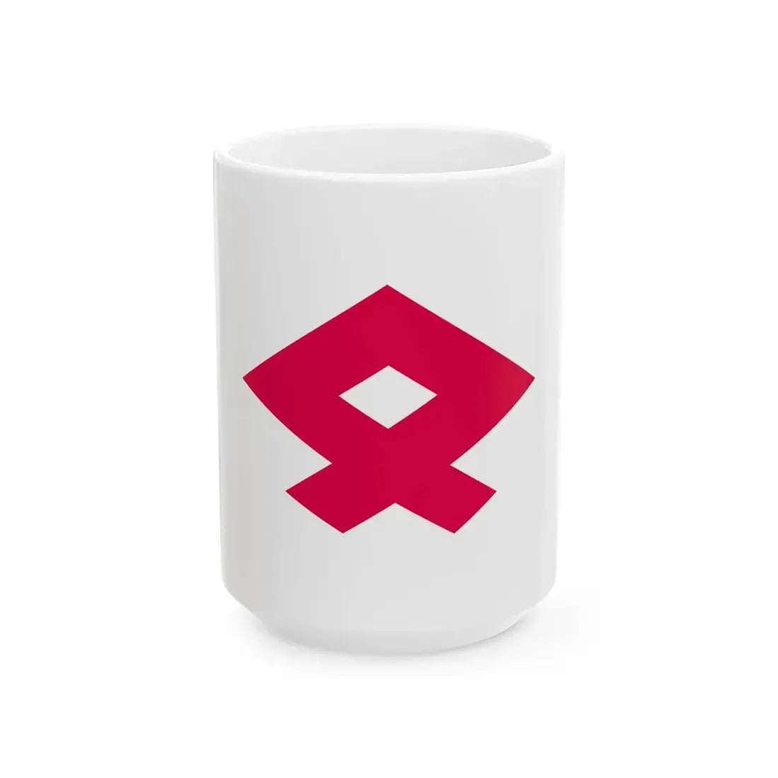 Flag of Tadotsu Kagawa (Japan) White Coffee Mug 15oz - Go Mug Yourself