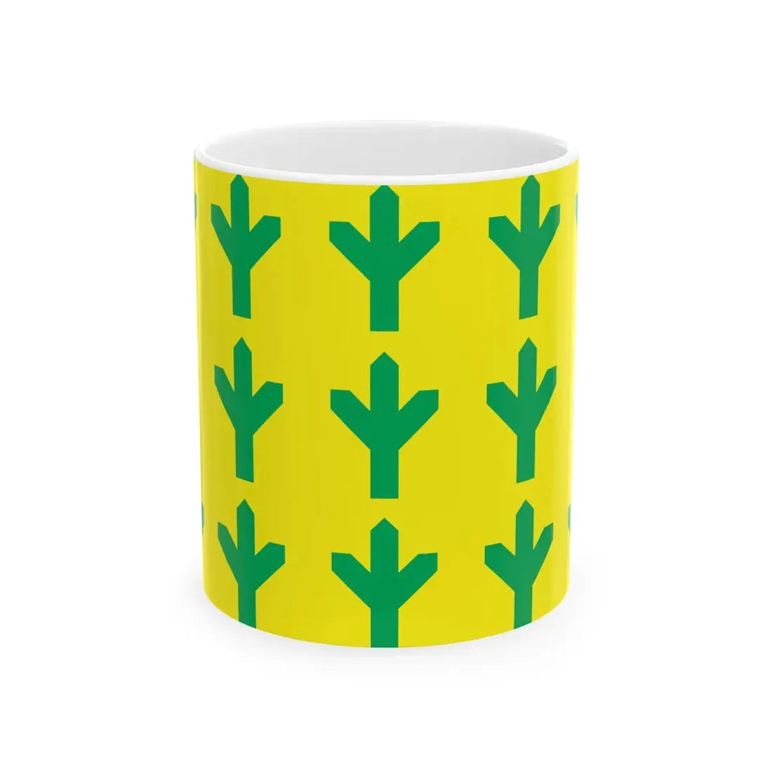 Flag of Taheva Parish (Estonia) White Coffee Mug 11oz - Go Mug Yourself