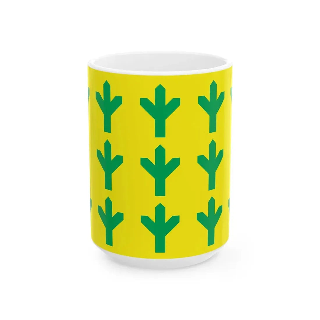 Flag of Taheva Parish (Estonia) White Coffee Mug 15oz - Go Mug Yourself