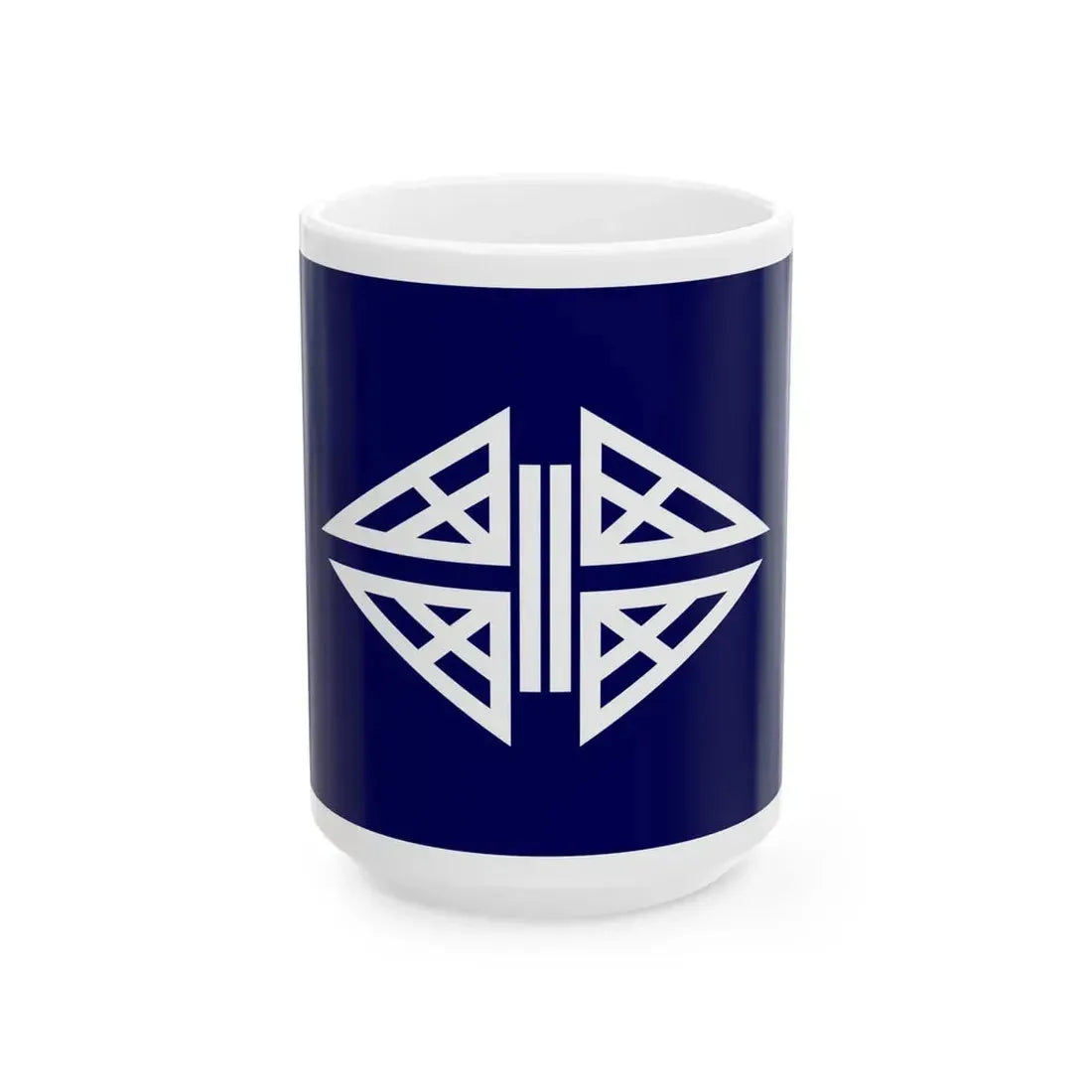 Flag of Tajiri Osaka (Japan) White Coffee Mug 15oz - Go Mug Yourself