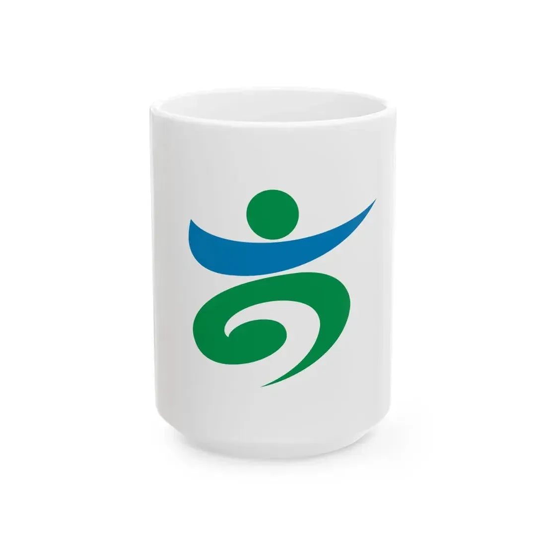 Flag of Takaoka Toyama (Japan) White Coffee Mug 15oz - Go Mug Yourself