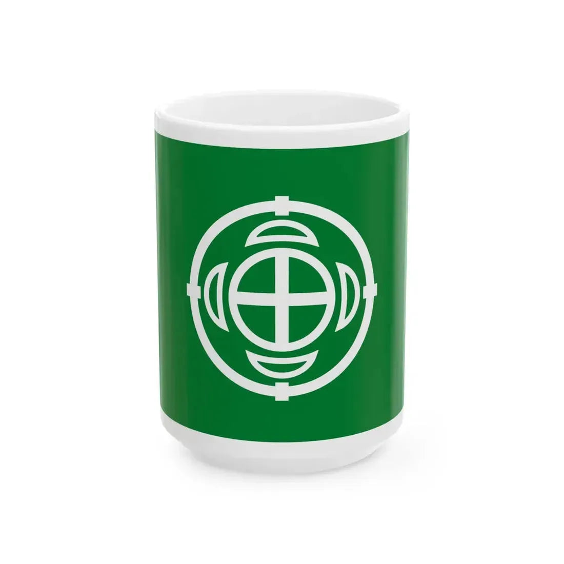 Flag of Takko Aomori (Japan) White Coffee Mug 15oz - Go Mug Yourself