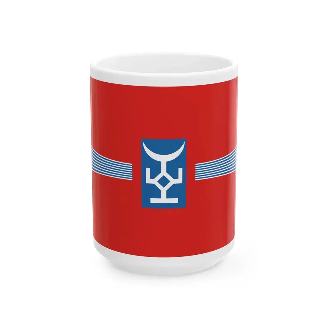 Flag of Talas Province Kyrgyzstan (Kyrgyzstan) White Coffee Mug 15oz - Go Mug Yourself