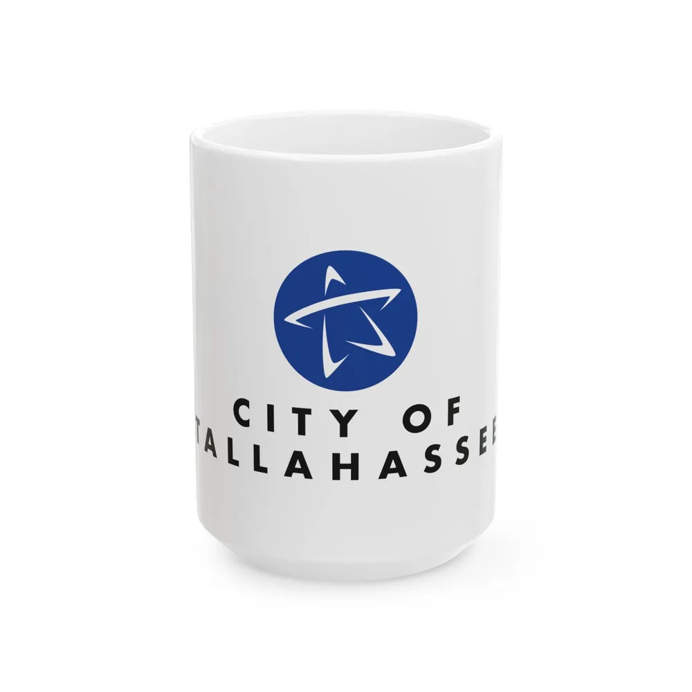 Flag of Tallahassee Florida 2020 (United States) White Coffee Mug 15oz - Go Mug Yourself