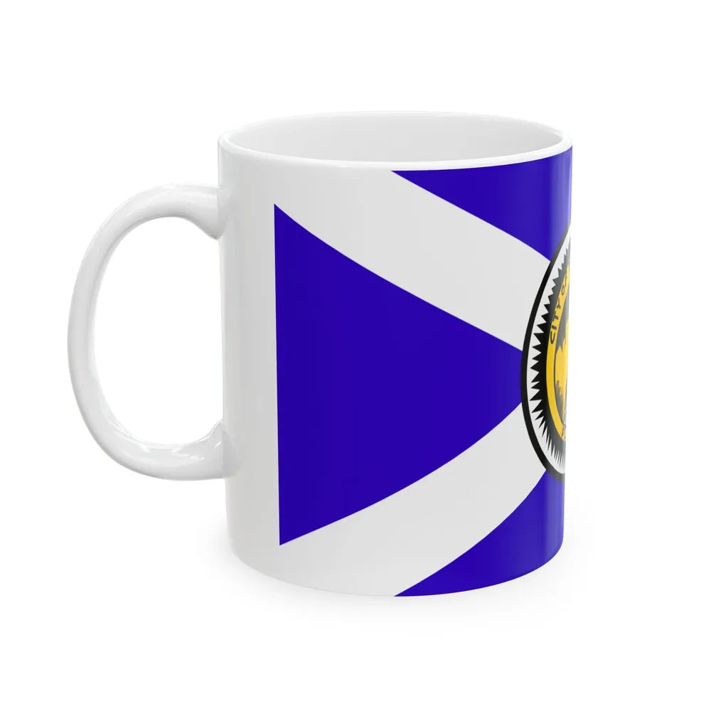 Flag of Tallahassee Florida Waltson Flag used 1955-1986 (United States) White Coffee Mug - Go Mug Yourself