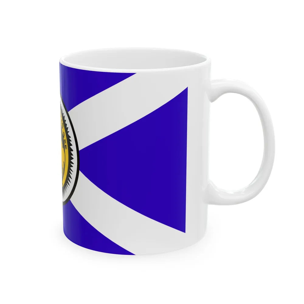 Flag of Tallahassee Florida Waltson Flag used 1955-1986 (United States) White Coffee Mug - Go Mug Yourself